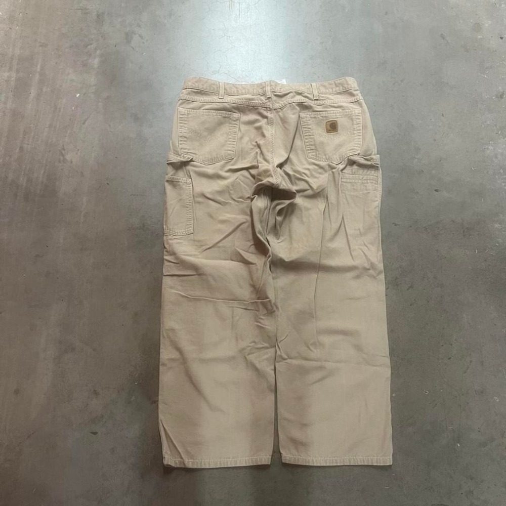 Y2K carhartt carpenter men's tan pants baggy workwear‎ vintage